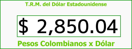 ver tasa representativa del mercado del dólar en colombia para el viernes 16 de marzo de 2018 T.R.M. del Dólar para hoy Viernes 16 de Marzo de 2018
