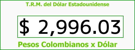 ver tasa representativa del mercado del dólar en colombia para el viernes 23 de diciembre de 2016 T.R.M. del Dólar para hoy Viernes 23 de Diciembre de 2016