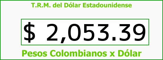 T.R.M. del Dólar para hoy Viernes 24 de Octubre de 2014