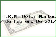 T.R.M. Dólar Martes 7 De Febrero De 2017