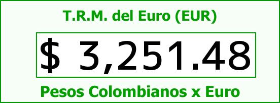 T.R.M. del Euro para hoy Domingo 22 de Noviembre de 2015