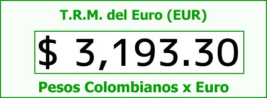ver tasa representativa del mercado del euro en colombia para el domingo 25 de junio de 2017 T.R.M. del Euro para hoy Domingo 25 de Junio de 2017