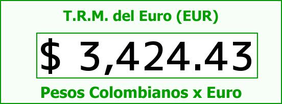 T.R.M. del Euro para hoy Domingo 27 de Marzo de 2016