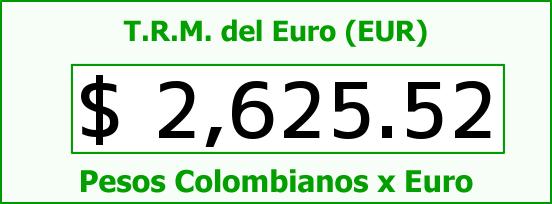 T.R.M. del Euro para hoy Jueves 16 de Octubre de 2014