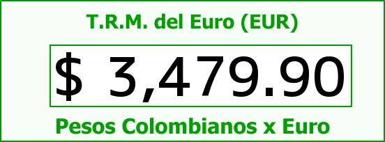 ver tasa representativa del mercado del euro en colombia para el lunes 31 de agosto de 2015 T.R.M. del Euro para hoy Lunes 31 de Agosto de 2015