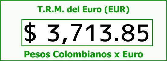 T.R.M. del Euro para hoy Martes 25 de Agosto de 2015