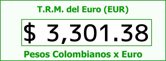 T.R.M. del Euro para hoy Martes 6 de Septiembre de 2016