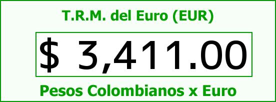 ver tasa representativa del mercado del euro en colombia para el miércoles 16 de septiembre de 2015 T.R.M. del Euro para hoy Miércoles 16 de Septiembre de 2015