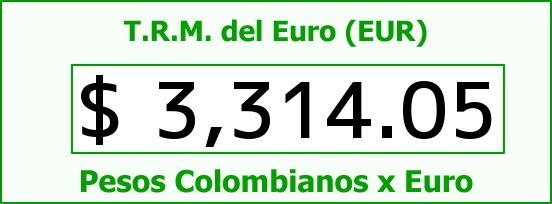 T.R.M. del Euro para hoy Miércoles 19 de Agosto de 2015