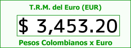 T.R.M. del Euro para hoy Miércoles 9 de Marzo de 2016