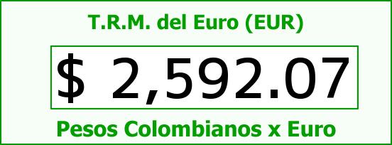 ver tasa representativa del mercado del euro en colombia para el sábado 11 de octubre de 2014 T.R.M. del Euro para hoy Sábado 11 de Octubre de 2014