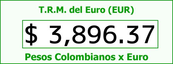 T.R.M. del Euro para hoy Sábado 13 de Febrero de 2016