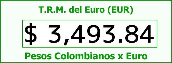 ver tasa representativa del mercado del euro en colombia para el sábado 19 de marzo de 2016 T.R.M. del Euro para hoy Sábado 19 de Marzo de 2016