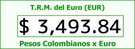 T.R.M. del Euro para hoy Sábado 19 de Marzo de 2016