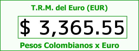 ver tasa representativa del mercado del euro en colombia para el sábado 7 de mayo de 2016 T.R.M. del Euro para hoy Sábado 7 de Mayo de 2016