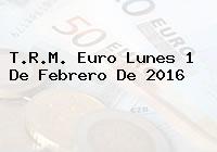 T.R.M. Euro Lunes 1 De Febrero De 2016