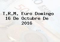 T.R.M. Euro Domingo 16 De Octubre De 2016