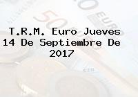 Ver trm euro jueves 14 de septiembre de 2017 T.R.M. Euro Jueves 14 De Septiembre De 2017
