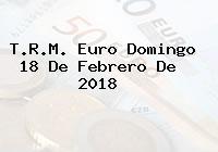 Ver trm euro domingo 18 de febrero de 2018 T.R.M. Euro Domingo 18 De Febrero De 2018